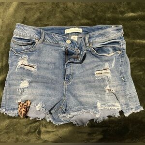 Trendy Distressed Jean Shorts